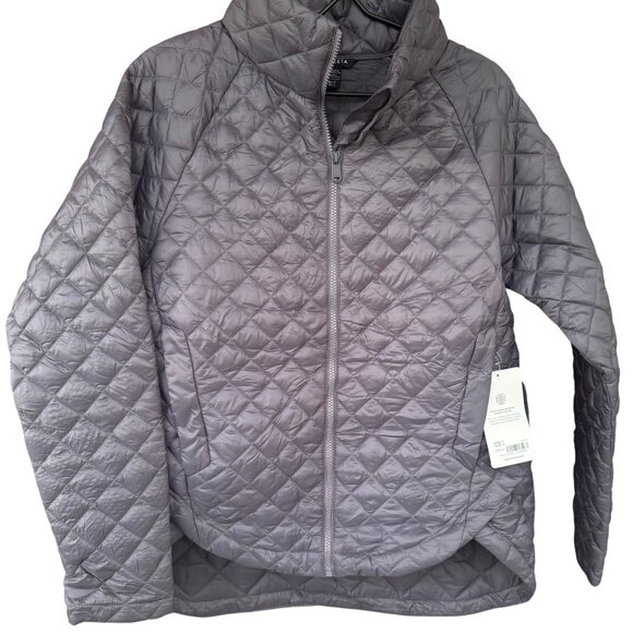 Athleta Whisper Featherless Quilted Jacket Medium Purple Nylon Repellent Violet - Picture 4 of 10